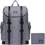 Laptop Outdoor Backpack Kaukko Travel Rucksack Casual College School Daypack Fits 15" Laptop & Tablets(5GREY2PCS)