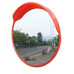 Traffic Mirror Wide Angle Convex Curved Outdoor Road Driveway Safety Security Blind Spot Road Around Corner Safety Shop Anti Theft Weather Proof With Hood Ant Break Warehouse Door Office (60cm)