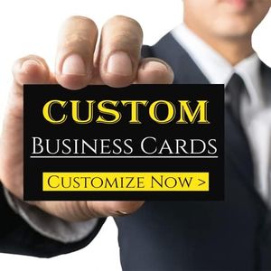 ubjva Custom Business Cards Personalized Business Cards for Small Business 300gsm Matte Paper Front & Back Sides Printed 3.5" x 2" - Custom Business Cards