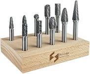 Carbide Burr Set 1/4" Shanks, Head 