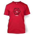 D20 I Win T-shirt - Red Large (42/44")