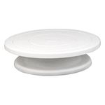 Generic 11 Inch Rotating Cake Turntable Cake Stand for Cake Decorations, Pastries, Cupcakes, White