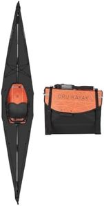 Oru Bay Foldable Kayak | Stable, Durable, Lightweight - Lake, River, and Ocean Kayaks - Intermediate - Size (Unfolded): 12'3" x 25", Weight: 26 Lbs, Black