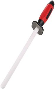 14 inch Sharpening Rod/Sharpening Bar, 2 in 1 Diamomd/Ceramic (Grit 400/1000) Knife Sharpener for Coarse/Fine Honing