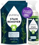 Puracy Laundry Stain Remover Refill - Powerful Plant-Based Stain Treater for Removal of Fresh & Set-In Stains - Carpet Stain Remover, Baby Stain Remover, Stain Remover Laundry, 16oz Spray+48oz Refill
