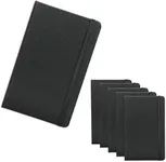 DISCOUNT PROMOS Hardcover Notebook Journals with Elastic Colored Band Set of 6, Bulk Pack - Perfect for School, Office, Home - Black