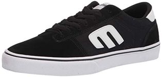 Etnies Men's Calli Vulc Skate Shoe, Black White, 13 UK