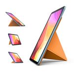 NOVOO Tablet Stand Adjustable Portable Foldable Tablet Stand compatible with 10" and above iPad Pro 10.2"/11"/12.9", MatePad 10.1"/11", Galaxy Tab and Surface Go Tablet Stand -Orange