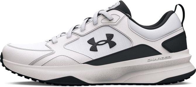 Under Armour Men’s Charged Edge Training Running Shoes, White/Black, 8
