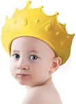 Baby Shower Cap Waterproof Shampoo hat for Children Toddler Girls Boys Protect ears eyes.Adjustable Silicone Bathing Crown.