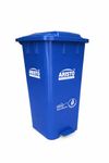 ARISTO Plastic Step-On Pedal Garbage Waste Dustbin (70 L, Blue)