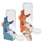 Bncxdc Rabbit Water Bottles, 2PCS 500ML/17oz Hamster Water Bottle with Stand, Guinea Pig Water Bottle Hamsters, No Drip Automatic Water Dispenser for Bunny Hedgehog Squirrel Ferret