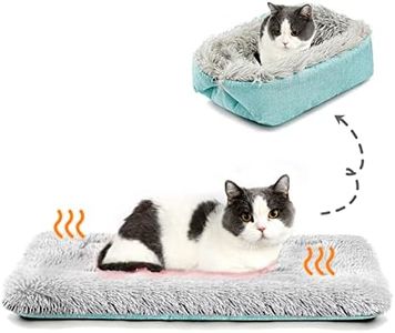 HDLKRR Cat Bed Small Dog Bed, Self Warming Cat Beds Self Heating Cat Dog Mat, Extra Warm Thermal Pet Pad for Indoor Outdoor Pets, Calming Dog Crate Bed Pet Cushion, 23.6x19.7inch