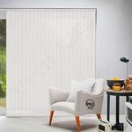 MSR 116 Vertical Blinds/Curtains and Shades for Home Furnishing(Balcony,Kitchen,Bedroom,Bathroom etc) White (5 ft(W)*4 ft(H))