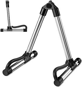 Ceisazira Soporte Guitarra, Guitar Stand Aluminio en Forma de A Portátil Universal Plegable, Pie Guitarra de Suelo con Tacos Goma para Guitarra Eléctrica, Guitarras Acustica, Ukelele, Bajo