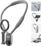 TELESIN Magnetic Neck Mount for Phones, POV/Vlog Selfie Mount Hand Free Phone Neck Holder Chest Stand Strap Video Recording for iPhone 15 14 13 12 Series Android Phone (Grey)