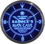 ADVPRO ncpb-tm Man Cave Cowboys Personalized Your Name Bar Pub Sign Neon LED Wall Clock
