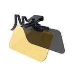 Huamengyuan Car Sun Visor Extender, 2-in-1 Car Visor Day and Night Glare Visor Car Anti-UV Sun Visor for Car Protects Against Sunlight/Snow Blindness/UV Rays