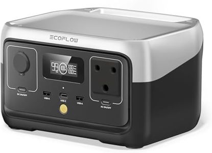 EF ECOFLOW 300W Portable Power Station RIVER 2, 256Wh LiFePO4 Battery, 10 Year Life, 0% - 100% Charge in 60 mins, 230V - 50Hz ZA Version, Power 6 Appliances at once, For Outdoor Use & Home Backup