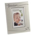 Juliana Grandson Silver Plated Two Tone Photo Frame FS624