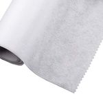 Iron On/Fusible Interfacing Fabric - Heavy Weight 75cm Wide - 2 Metres - White (Non-Woven)