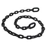 Extreme Max 3006.6596 BoatTector Vinyl-Coated Anchor Chain, 1/4" x 4' / Black