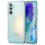 TheGiftKart Crystal Clear Back Cover Case For Samsung Galaxy M55 / M55s / F55 5G | Shockproof Soft TPU Case | Cushioned Edges for Ultimate Protection Cover for Samsung M55 / M55s 5G (TPU, Transparent)