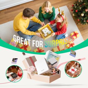 Nelko Mini Photo Printer – Portable Wireless, White