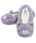 Panda Bros Womens Cozy&Warm Animal Slipper Scoks with Grippers-House Scoks