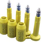 RAIBEX CONTAINER SEAL ROTO BLOCK ANTI SPIN (100 PCS) TAMPER PROOF CONTAINER BOLT SEAL HEAVY DUTY SECURITY SEAL TRUCK SEAL YELLOW COLOR RX-B102