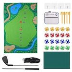 FeBohao Golf Chipping Game Mat Set,
