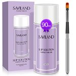SAVILAND Slip Solution Kit - 90ml Poly Nail Gel Extension Clear Liquid Solution Anti-stick Tools with Nail Art Brush Starter Kit for Poly Extension Nails Shaping Home DIY