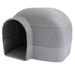 Petmate Husky Dog House Large Waterproof Plastic Kennel Warm Weatherproof Outdoor Durable Shelter