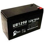 Replacement for Tripp Lite SMART1000LCD Battery - Replacement for UB1290 Universal Sealed Lead Acid Battery (12V, 9Ah, 9000mAh, F1 Terminal, AGM, SLA) - Includes Two F1 to F2 Terminal Adapters