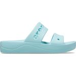 Crocs Womens Baya Platform Sandal Puw, Pure Water