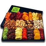 Oh! Nuts - XL 18 Variety Nut & Dried Fruit Basket | Gourmet Holiday Kosher Gift Box - Food Snack Box for Birthday, Anniversary, Corporate Gift for Men, Women, Mom, Dad