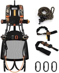Kalkal Tree Stand Safety Harness for Hunting with Saddle Bridge Safety Rope