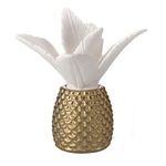 Ellia Palm Queen Porcelain Aroma, Cordless Pineapple Essential Oil Diffuser, Gold