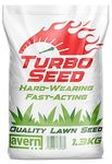 Avern Turbo Fast Growing Grass Seed 1.3KG, Lawn Seed for Overseeding, Patch Repair and New Lawns, Hard Wearing, Dog Friendly, UK Gardens, Covers up to 78 sqm