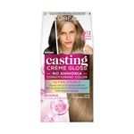 L'Oréal Paris Casting Crème Gloss Hair Color With Glycolic Gloss Complex | Ultra Visible Shade 812 - Almond Blonde | 60ml + 40ml + 60g