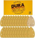 Dura-Gold Premium Mouse Detail Sander Sandpaper Sanding Sheets - 600 Grit (Box of 24) - 5 Hole Pattern Hook & Loop Triangle Mouse Discs - Woodworking Wood, Furniture Crafting, Sand Automotive Paint