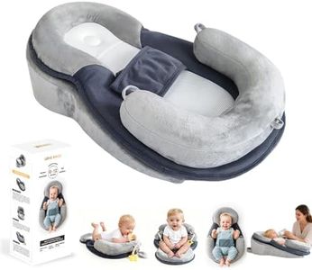 LOVE MAGE Baby Feeding Pillow, Anti Overflow Breast Feeding Pillow, Baby Lounger & Tummy Time Mat, Detachable Design