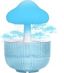 Cloud Rain Humidifier Water Drip, Cloud Rain Aromatherapy Essential Oil Diffuser, Waterfall Lamp Mushroom Humidifier, Rain Sounds White Noise Humidifier Air Humidifiers for Bedroom Desk (JH12Y)