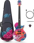 Enya Electric Guitar Shinichi Kobayashi Signature Loong Nova Go Sonic Smart Electric Carbon Fiber Guitarra with 10W Wireless Speaker, Onboard Presets, Gig Bag, Charging Cable, and Adjusting Wrench