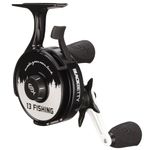 13 FISHING - Freefall Carbon - Northwoods Edition - Inline Ice Fishing Reel - 2.5:1 Gear Ratio - Left Hand Retrieve - BBCFFNW2.5-LH,Black