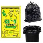 G 1 Disposable Garbage/Trash/Dustbin Bags and Covers For Home Hospitals Malls | Medium Size | Black Color | 19 x 21 inch | 240 Pieces|