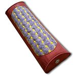 Far Infrared Gemstone Pillow - With Natural Crystals - Negative Ions - FIR Heat - Non Electric - For Hot Stone Mats - Heating Pads - Better Sleep (16”L x 5"W x 3”H FIRM, 100% Amethyst - Reddish Brown)