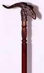 Wooden Vintage Design Dragon Handle Walking Stick Cane Beautiful Aluminium Handle Cane