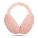 Draftor Women Earmuffs,Winter Ear Muffs Adjustable Faux Fur Ear Warmer Warm Windproof Plush Earmuffs Foldable For Men Girl Thanksgiving