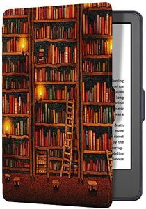 T Tersely Slimshell PU Leather Case Cover for All-New Kindle 11th Generation 2024/2022 Release (Will not fit Kindle Paperwhite or Oasis), Smart Shell Cover with Auto Sleep/Wake - Books